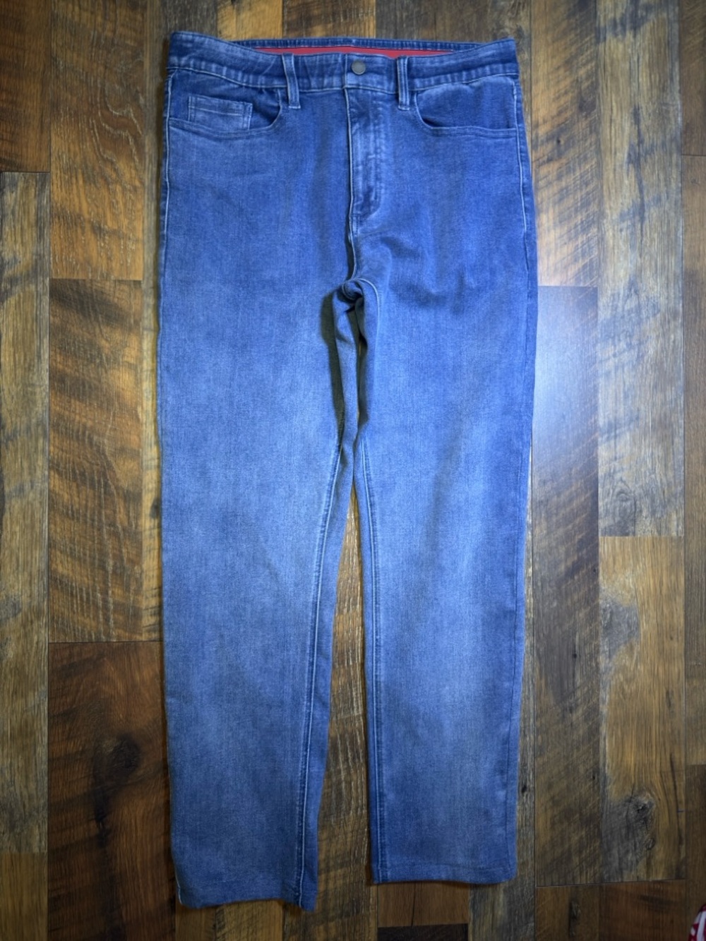 Redvanly Mens Ranstead Stretch Pull-On Denim Jeans washed indigo Sz Medium M